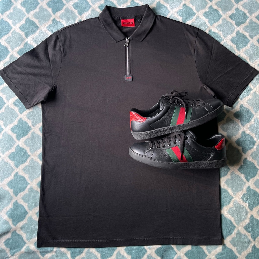 🖤 Hugo Bosss Zip-Up Polo 🖤 - Picture 2 of 8